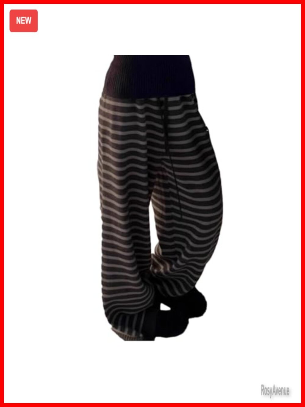 Wide Leg Stripe Lounge Pajama Pants Y2K Emo Grunge Streetwear